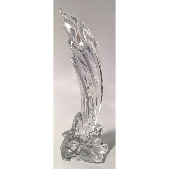 Vintage LENOX Crystal "Falling Star" Taper Candle Holder - Picture 1 of 4